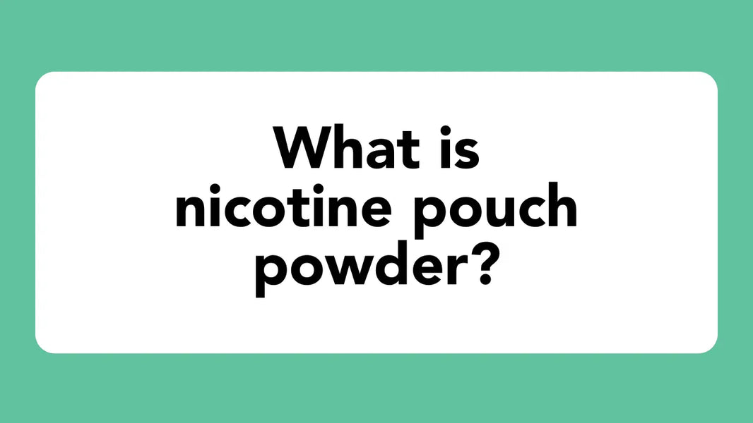 What is nicotine pouch powder?