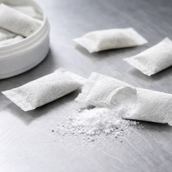 All White Nicotine Pouches - With one split pouch